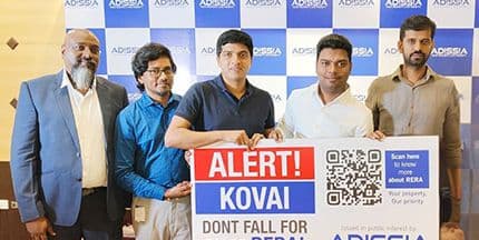 Adissia Begins Alert Kovai Campaign